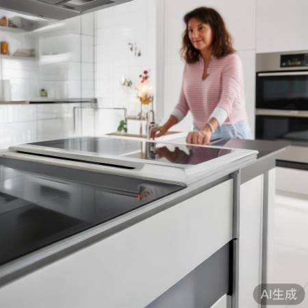 “集成灶高度调，厨房更舒适”