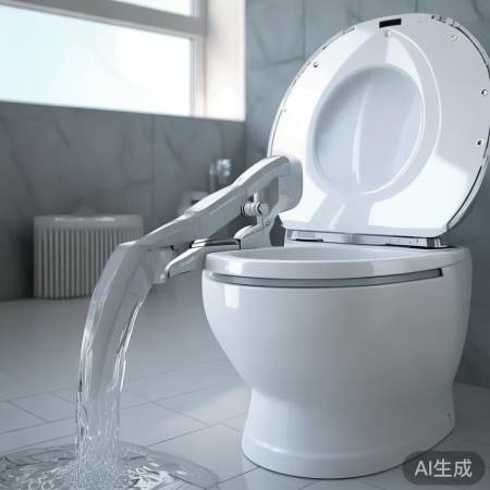 智能马桶出水角调整