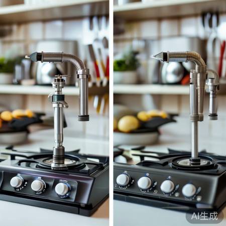 燃气灶接口比较：螺纹易装密封差