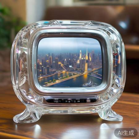 迷你复古水晶电视，家居清流