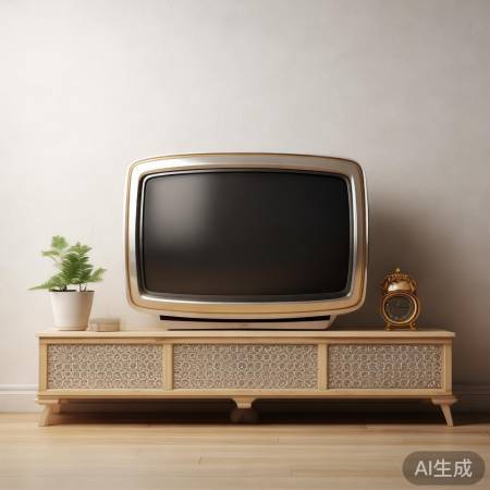 复古水晶电视配简约家居