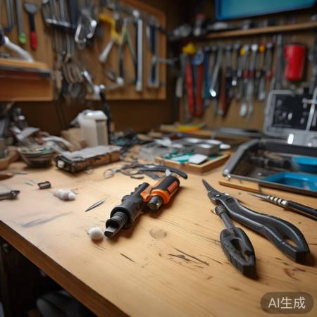 整理工作台，收拾工具