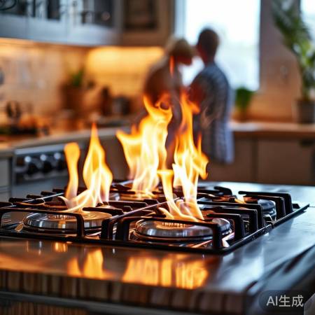 高密燃气灶双灶猛火，烹饪利器