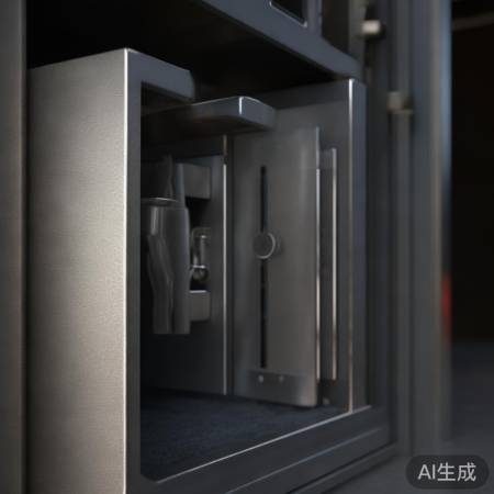 打开保险柜面板