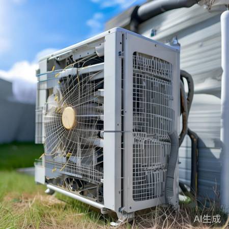 外机检查：清洁无堵塞