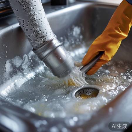 清洁排水管，防堵塞