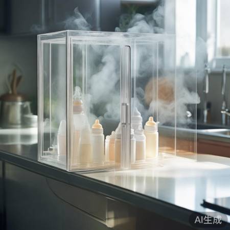 勿让奶瓶接触消毒柜门