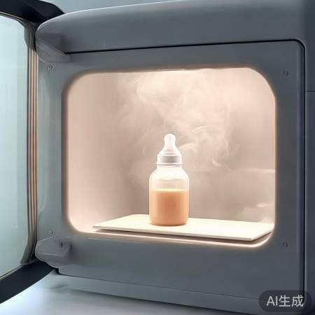 奶瓶消毒后勿急取，防破裂