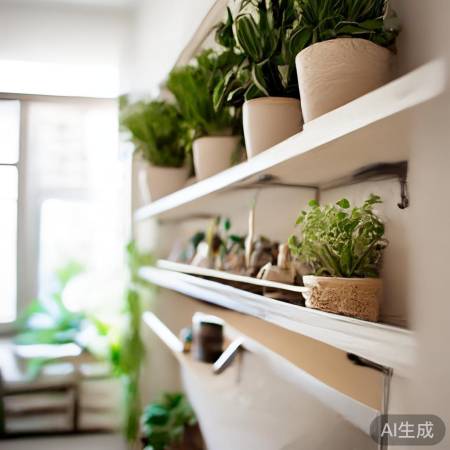 创意挂钩，绿植添生机