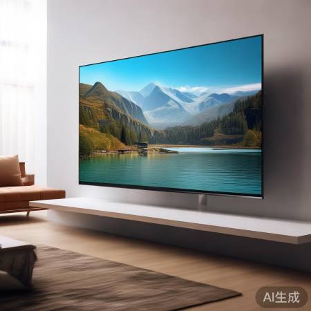 夏普电视简约大方，窄边框设计