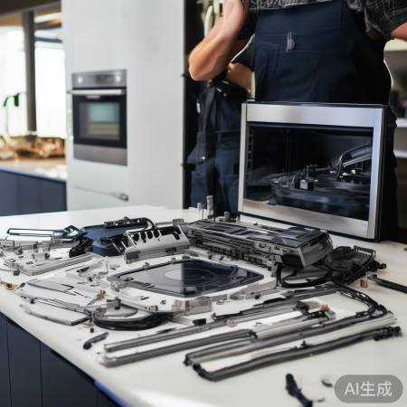 检查配件，观摩安装