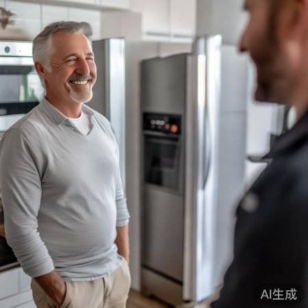 朋友购进口冰箱，售后满意