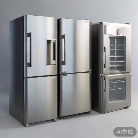 冰箱材质多样，不锈钢耐用，玻璃