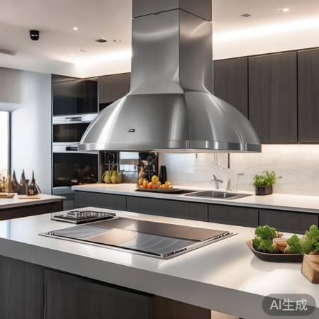 上吸油烟机，全效吸油，美观大气