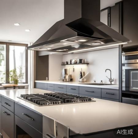 厨房新添强力油烟机