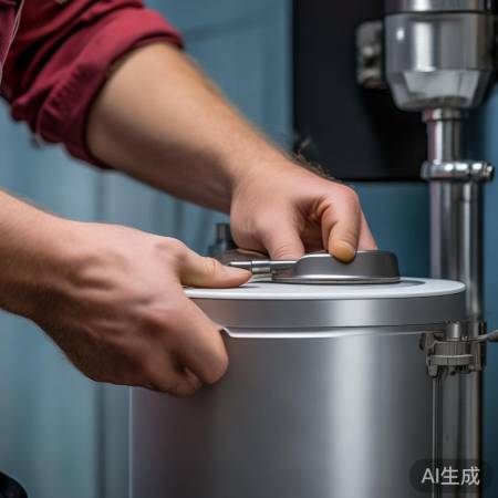 给热水器穿新衣，螺丝刀固定电池