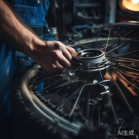 检查轴承转动，排除异物