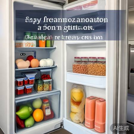 冰箱布局：上易变，中蔬果，下干