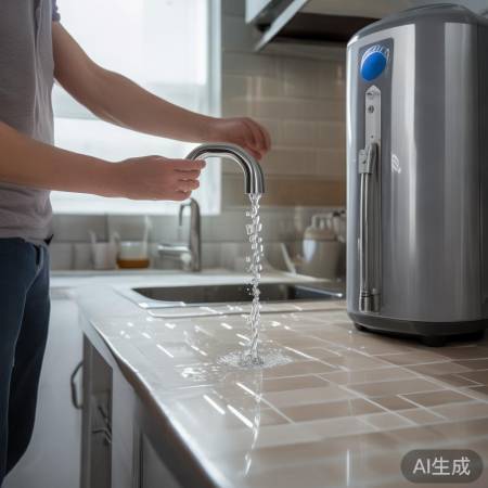 “勿让热水溅电器”