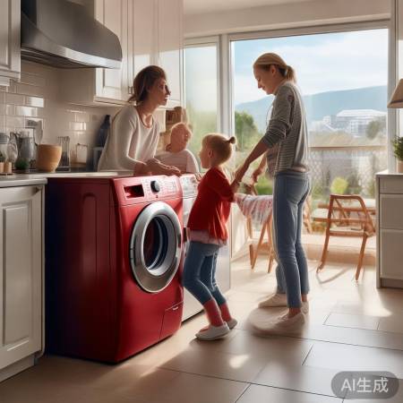 美红洗衣机，四口之家好帮手