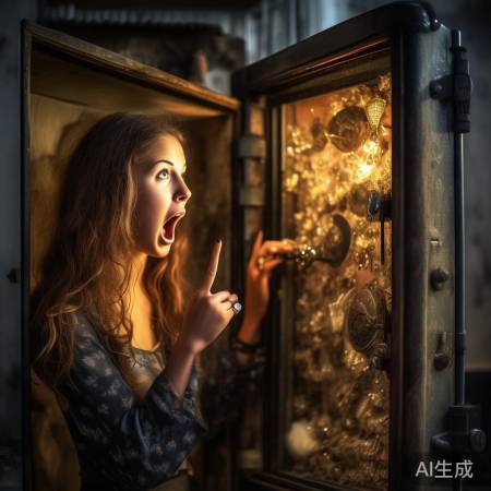 妹妹成功解锁保险柜，惊呆！