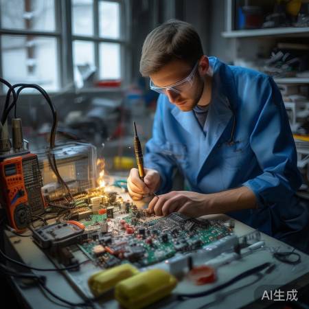 更换元件，小心焊接