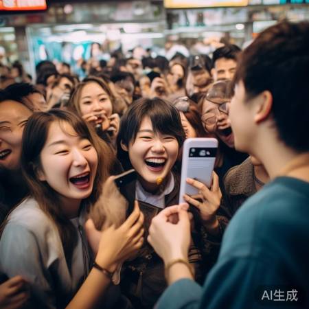 粉丝偶像温馨互动