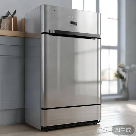 美的13L燃气热水器，外观简洁