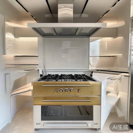 中间装灶台，空间利用率高