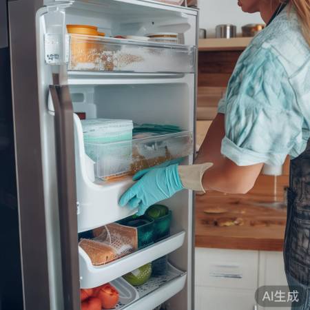 清理冰箱冷冻层