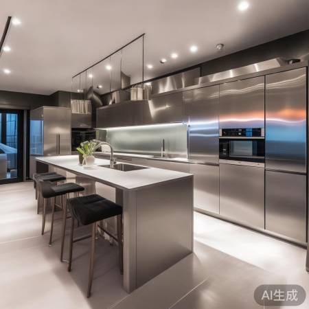 燃气灶易清洁，选不锈钢面板