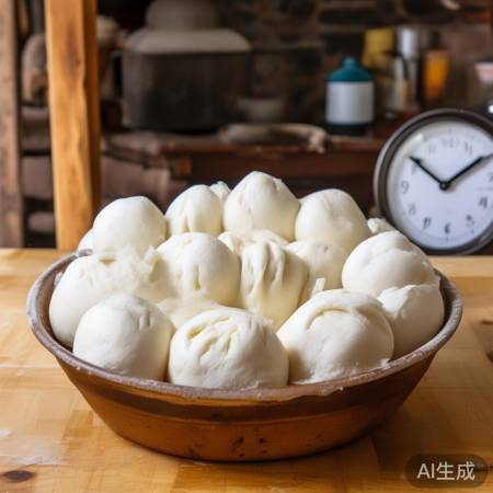 “馒头发酵23小时，嚼劲十足”