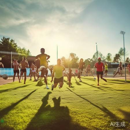 阳光运动心情佳