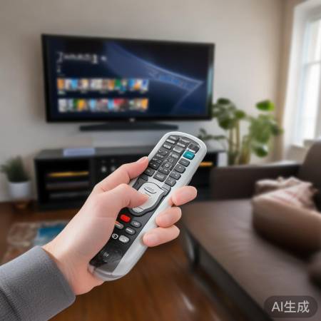 对准机顶盒遥控器，按设置键