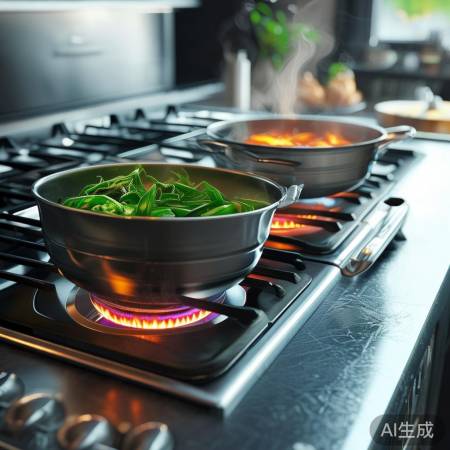 实用双灶燃气灶