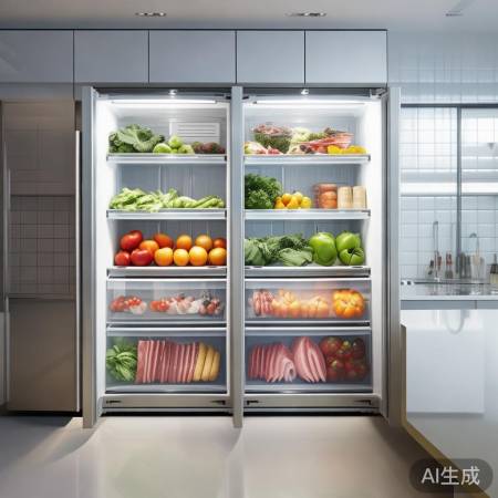 大容量冰箱，轻松收纳各类食材