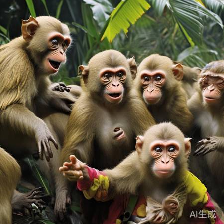 游客误入猴群惊慌解释