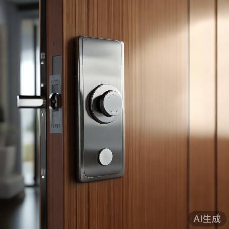 指纹锁旋钮一键开锁