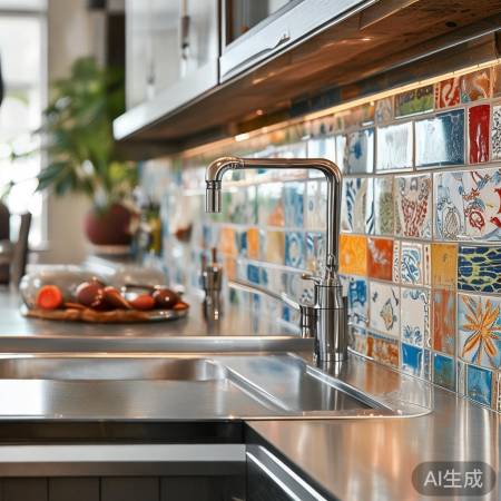 厨房面板多样，风格百搭