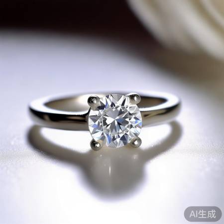 简约大方方糖戒指