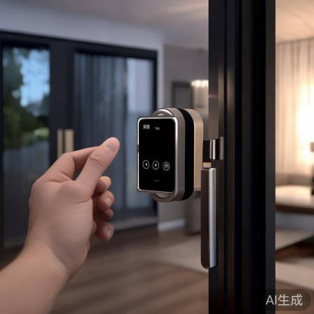 智能锁一按即开，自动解锁更便捷