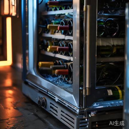 红酒柜制冷故障致倒酒