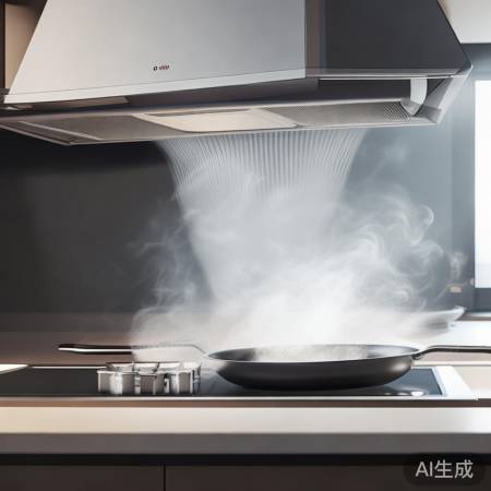 小米油烟机，一键吸油烟清洗