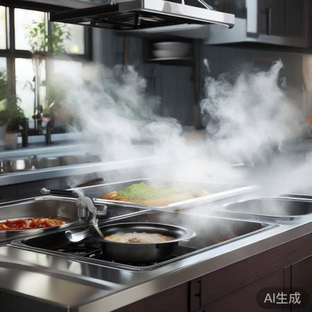 苏泊尔油烟机PB吸力强，一键清