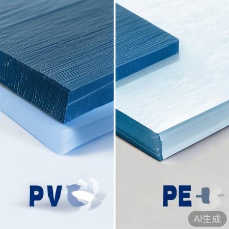 PVC硬PE软,耐磨透明度不同