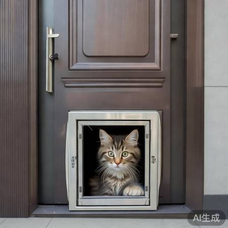 “猫咪专用小门流行”