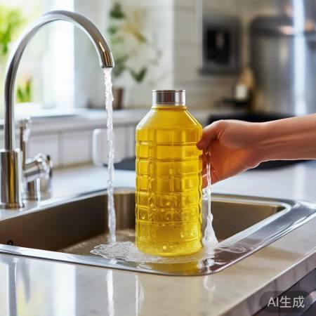 刷洗油罐,温水冲净,布擦干。