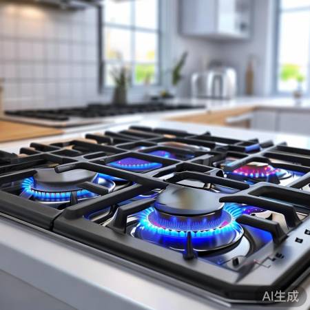 美的燃气灶,火力足,安全卫士