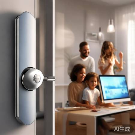 智能锁电脑便利生活，安全第一