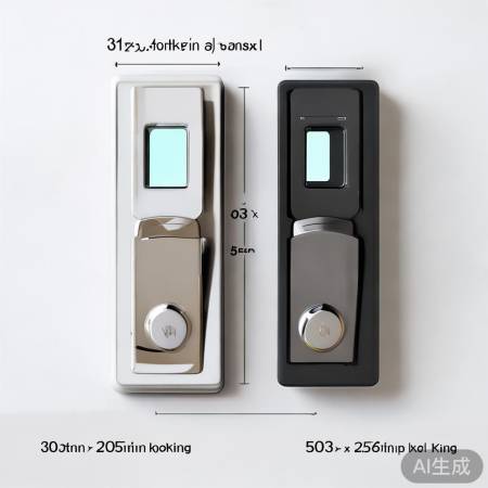 多种指纹锁，尺寸相近